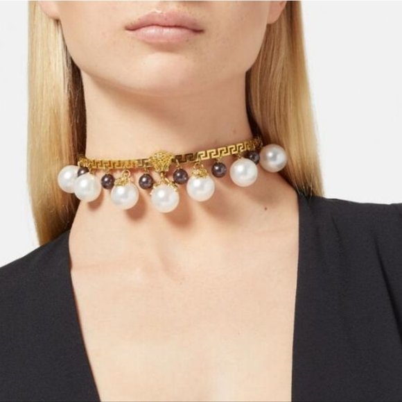 Versace pearl choker - Picture 1 of 6